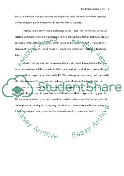 Exchange Rate Risk in Mexico