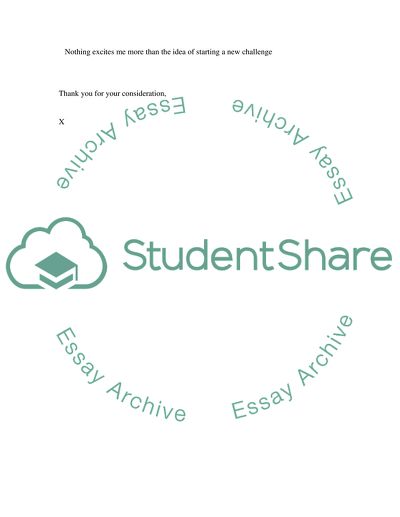 My Personal Letter for Pharmacy Admission