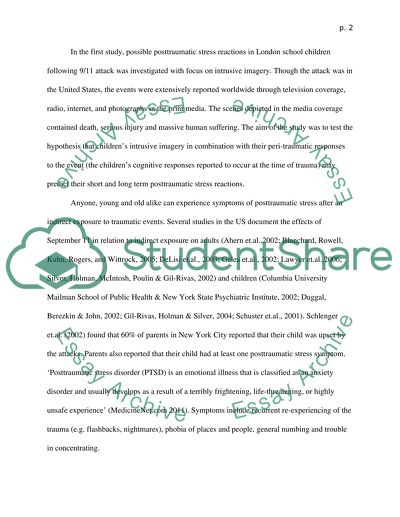 Peri-Traumatic Reactions and Intrusive Imagery