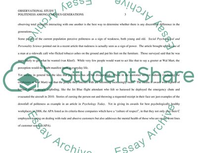 Are Older Americans More Polite than the Younger Generation