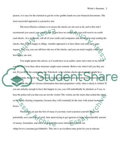Identity Theft among Students