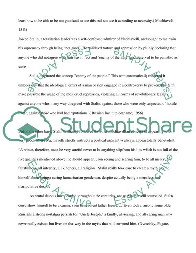 Modern leaders still use Machiavellis The Prince approach to, politics