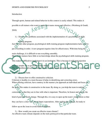 Psychological skills training examples picture