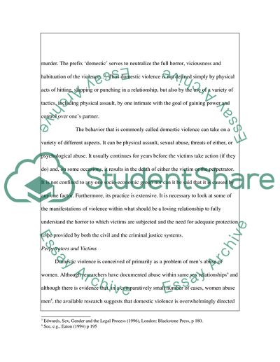 Criminal Law on the Side of Domestic Abuse Victims