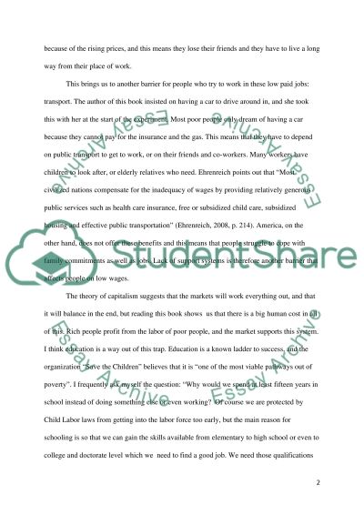 nickel and dimed essays free