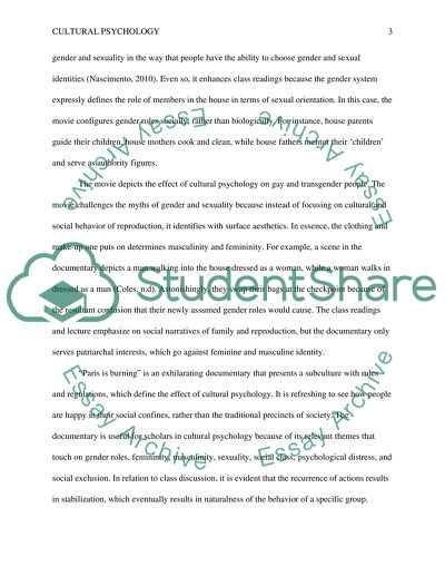 Cultural Psychology - Paris Is Burning