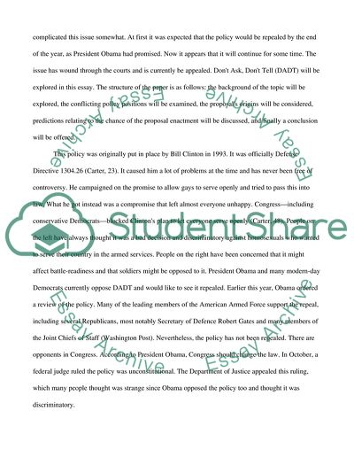 Homosexuals in the U.S. military