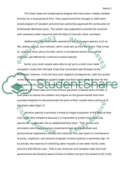 Invasive Species of the Great Lakes