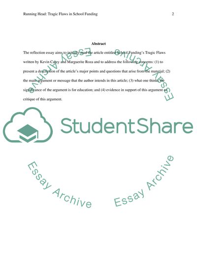 Tragic Flaws in School Funding