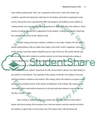 Specific Teaching Methods - Reading