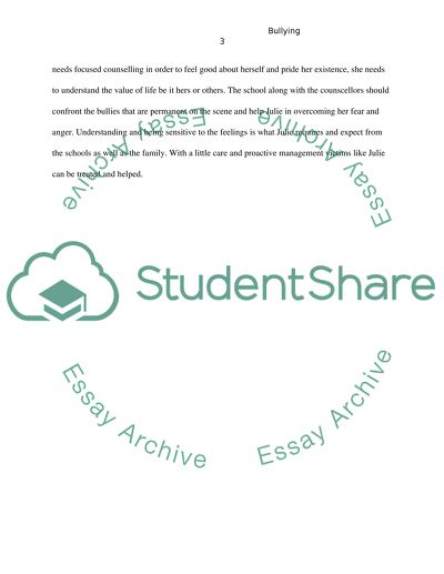 Consequences of Bullying