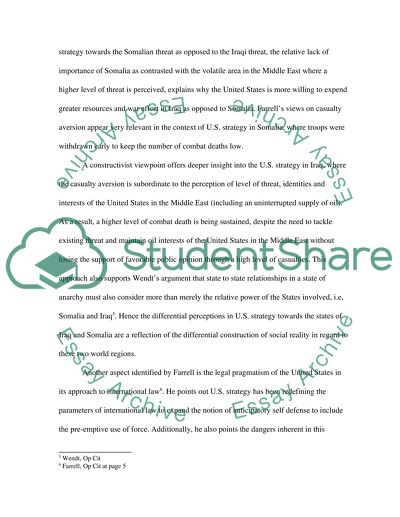 Aspects of U.S. strategic culture
