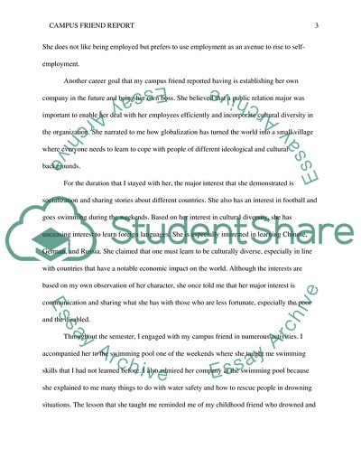 Life in a Campus with Friends