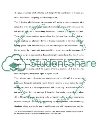 The Effects of Multinational Companies on a Countrys Economy