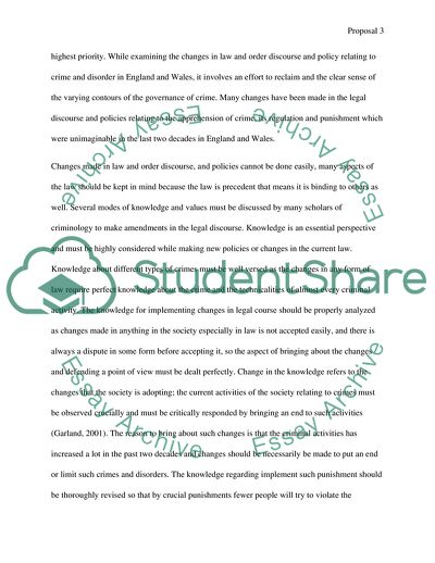 Changes in Law and Order Discourse and Policy Relating to Crime and Disorder in England and Wales
