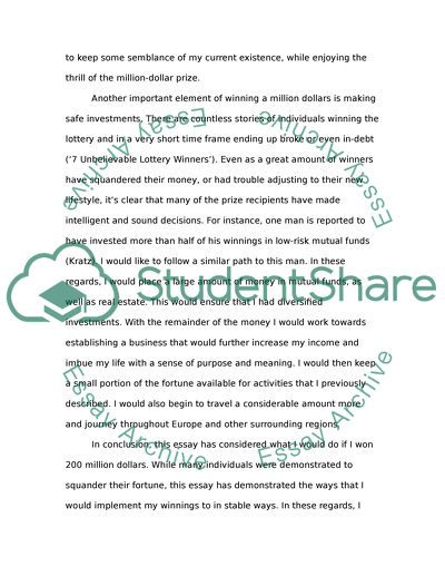 What would You do if YouI won 200 million dollar lottery