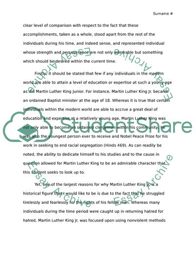 Analysis into the Ramifications That Dr Martin Luther King Could Portend