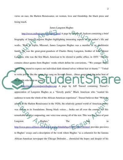 Zora Neale Hurston and James Langston Hughes