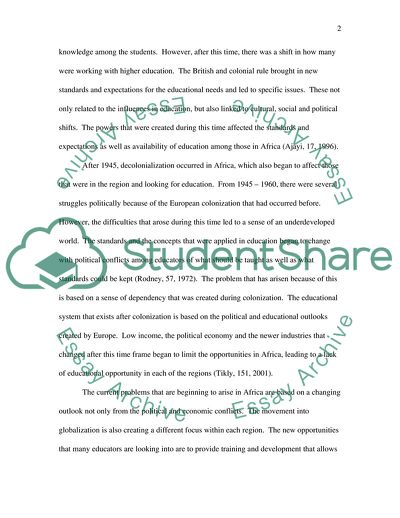 Education Has Not Proved the Panacea for Poverty and Progress in Africa