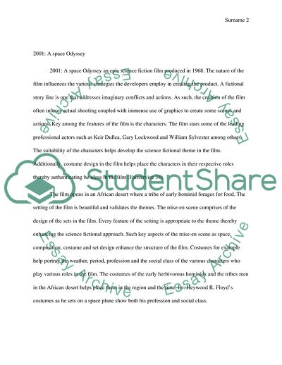 The Portray of 2001 A Space Odyssey, Psycho, and Inception