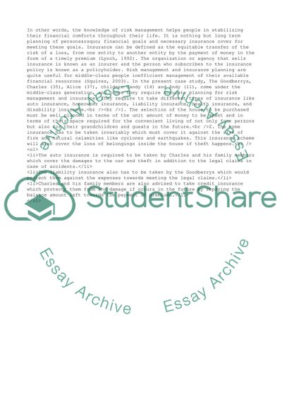 Risk Management and Insurance