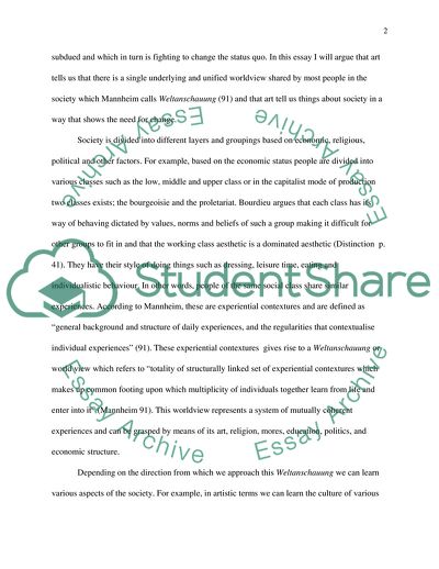 What does Art Tell us About Society