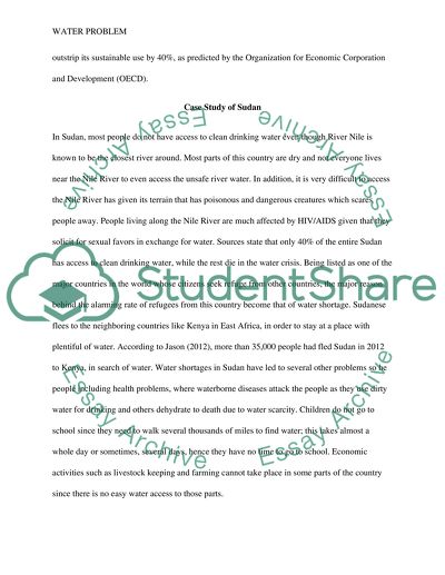 Global Water Shortage (Sudan)