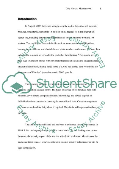 Job Seeker Information Compromised