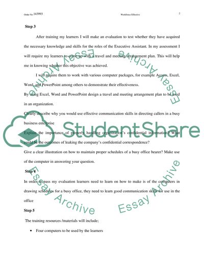 The Main Reason of Workforce Effective