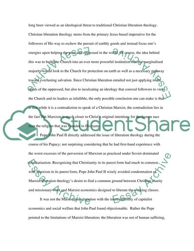 Liberation Theology and Marxism