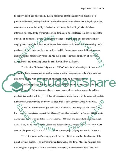 Royal mail Privetisation