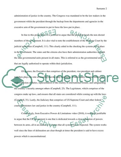 The Branches of Government