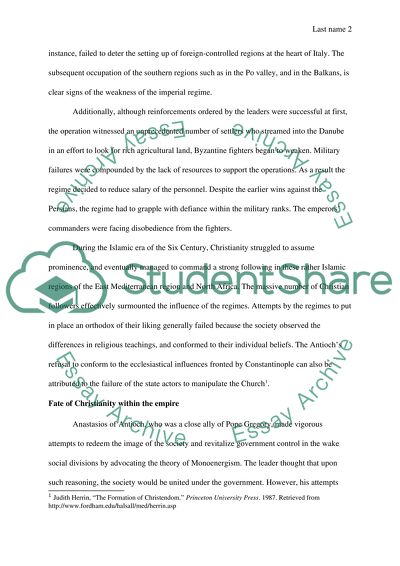 Condition of the Byzantine Empire