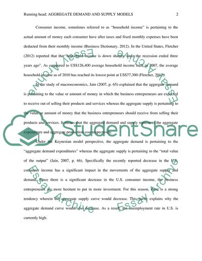 Aggregate Demand and Supply Models