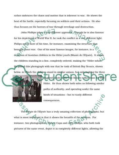 History of photography (course name). Expositions of the photos in the Musee de Elysee in Lausanne