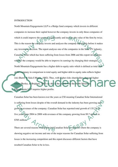 Failure of Canadian Solar