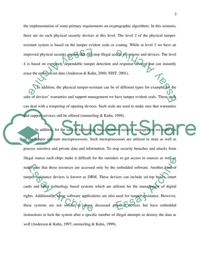 Physical Tamper-Resistant Devices