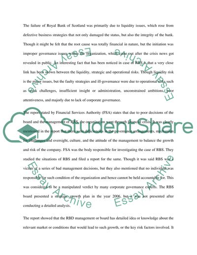 Finance and Accounting: Royal Bank of Scotland Group