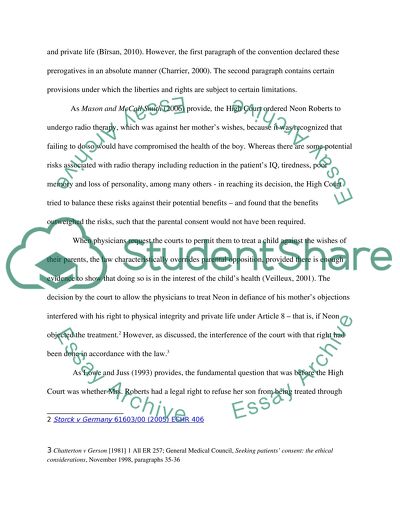 Medical-Legal Implications of Neon Roberts Case Study