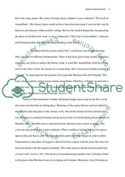 Deconstruction essay