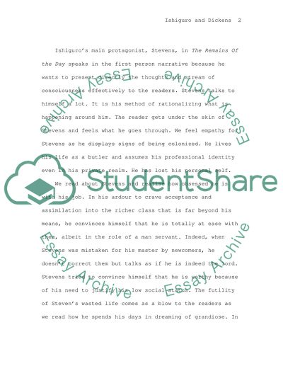 Kazuo Ishiguro and Charles Dickens