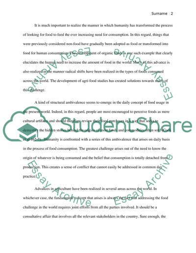 Analysis of Consumption and Production in Their Interaction
