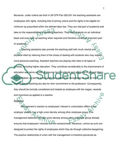 Labor Laws and Unionization