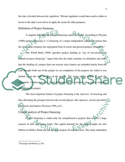 financing education essay