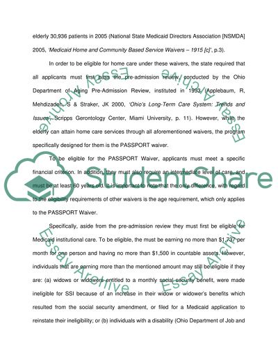 Home Care in the United States - Home and Community Based Medicaid Services