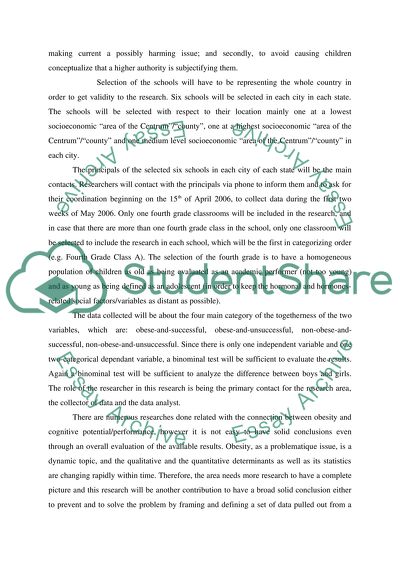 Academic achievement and obesity in children