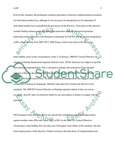 EU Council Directive Which Sets Up an EU Regional Cultural Fund