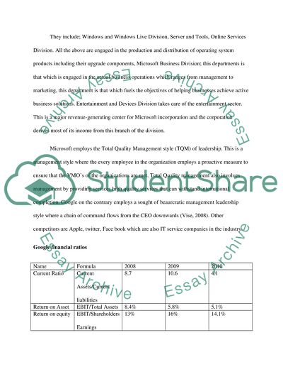 Google and Microsoft as the Companies that are Fully Incorporated