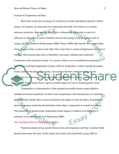 How does the study of heat relate to the kinetic theory of matter