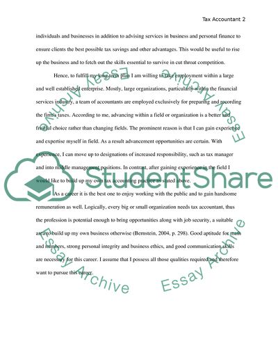 The Career of Tax Accountant